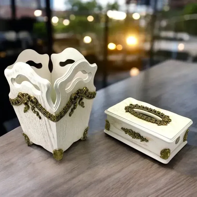 إخوان سرور الإضاءة الحديثة والديكور سلة مهملات مع علبة مناديل